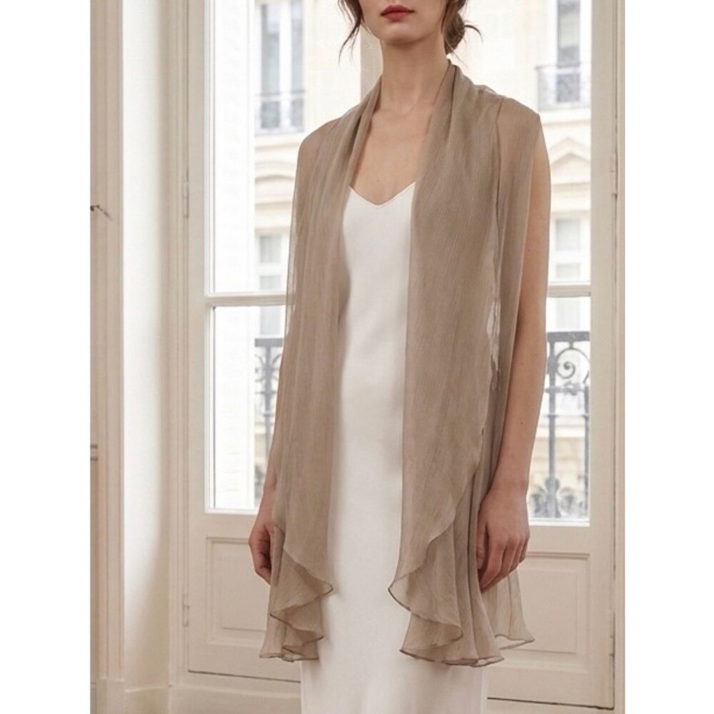 NWT Cezanne Sheer Champagne Wrap